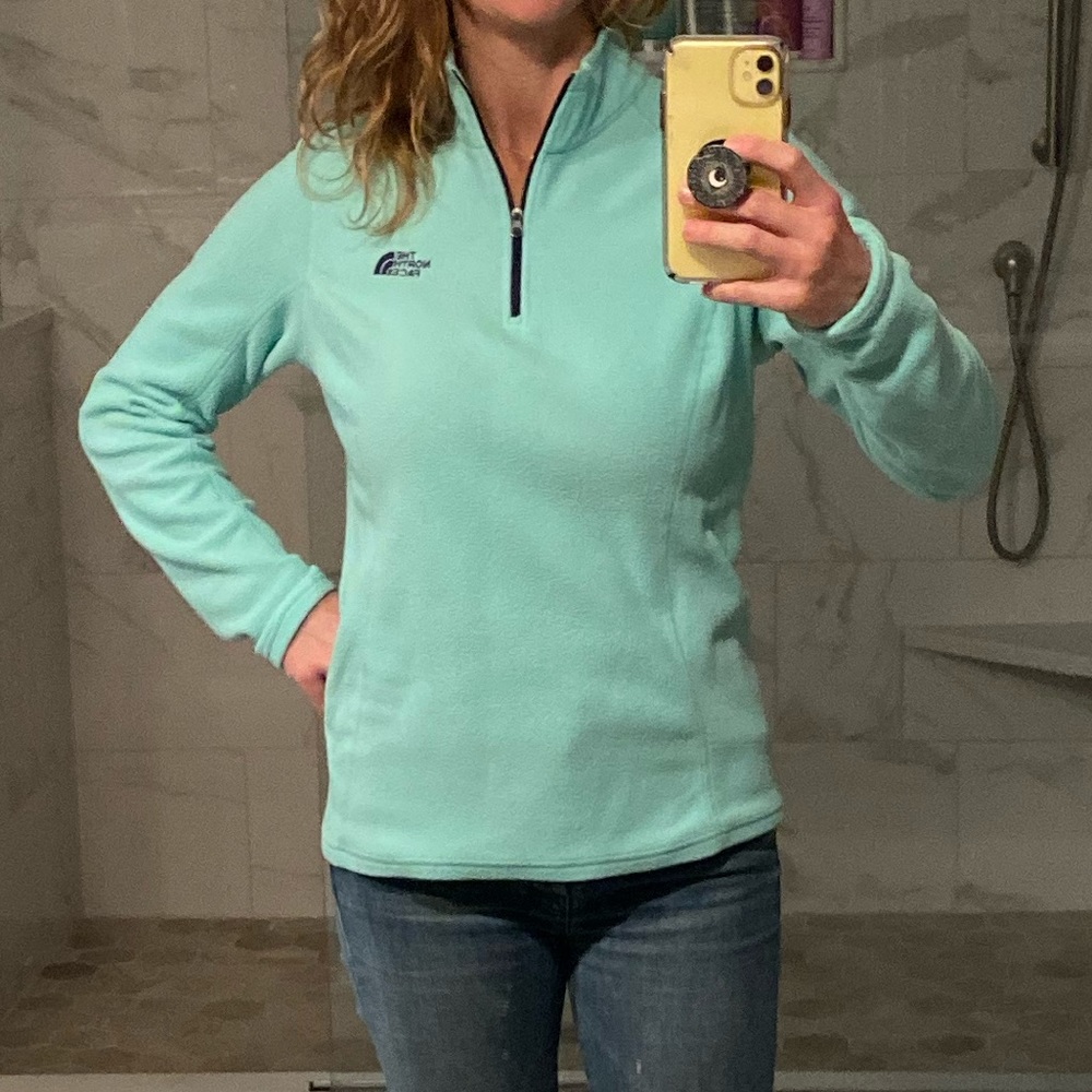 North Face pullover fleece (size M; fits like a S)